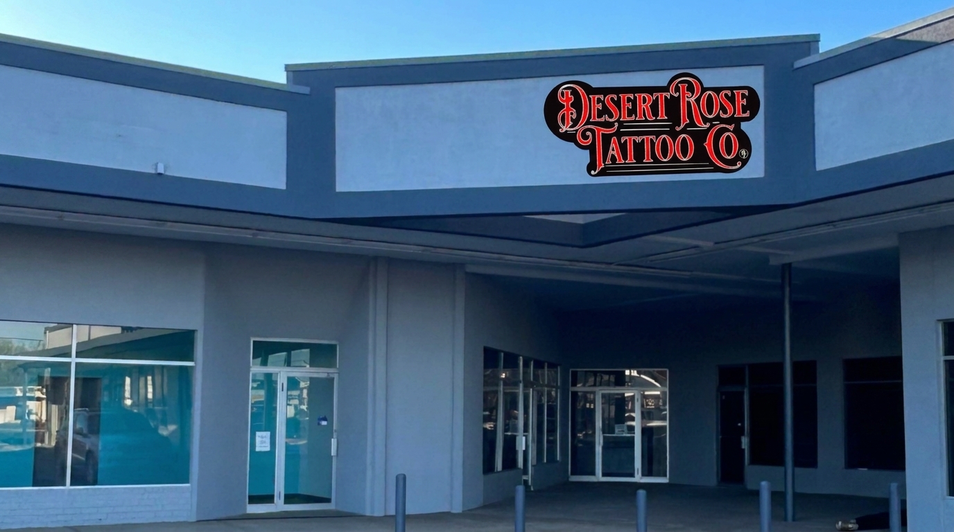 Exterior of Desert Rose Tattoo